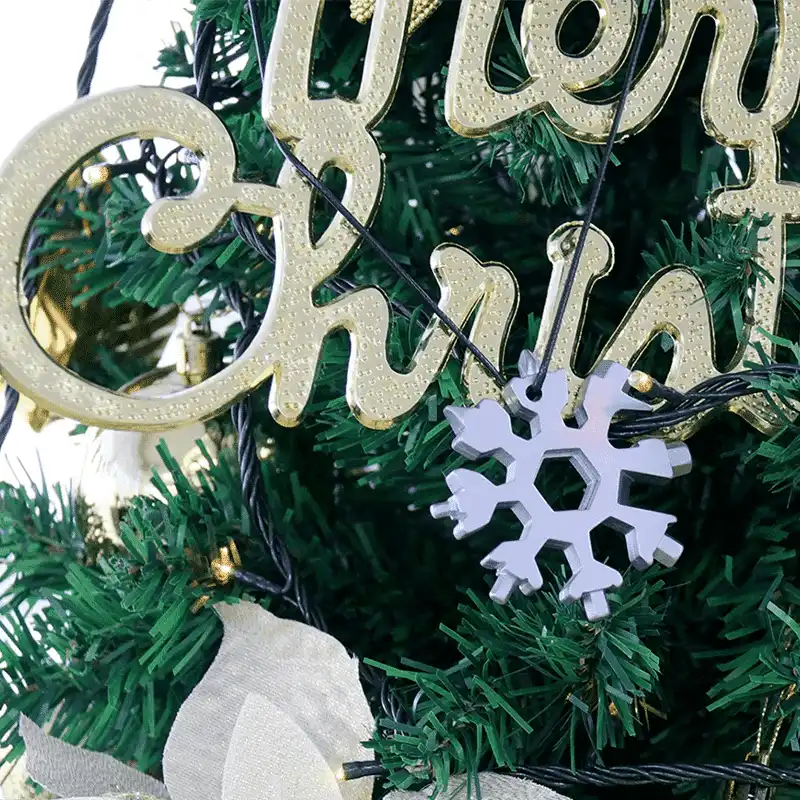 Multiherramienta Amenitee 18 en 1 de copos de nieve de acero inoxidable