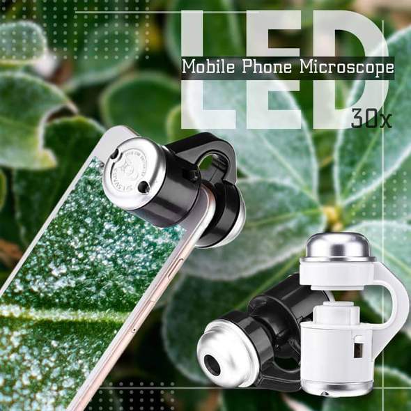 Microscopio LED para teléfono móvil