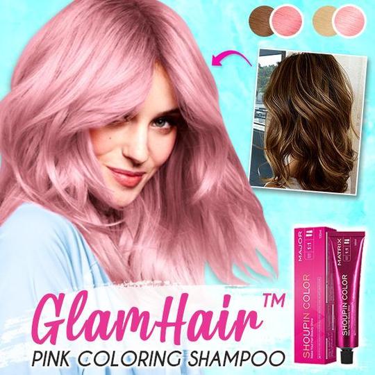 GlamHair Champú Colorante Rosa