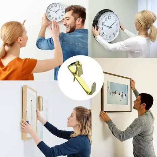 130 perchas para cuadros con clavos.