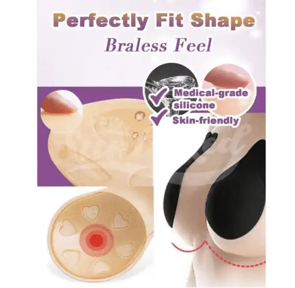 Cinta de sujetador invisible levantable reutilizable - 2 pares - Imagen 2