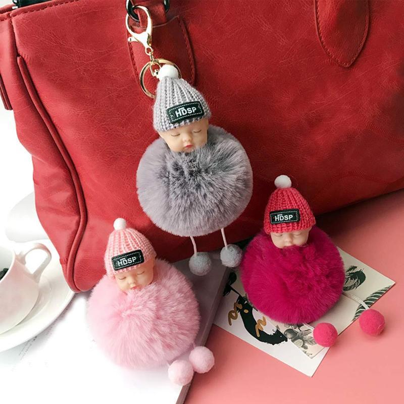 Linda muñeca de felpa de simulación entrecerrada - Imagen 3