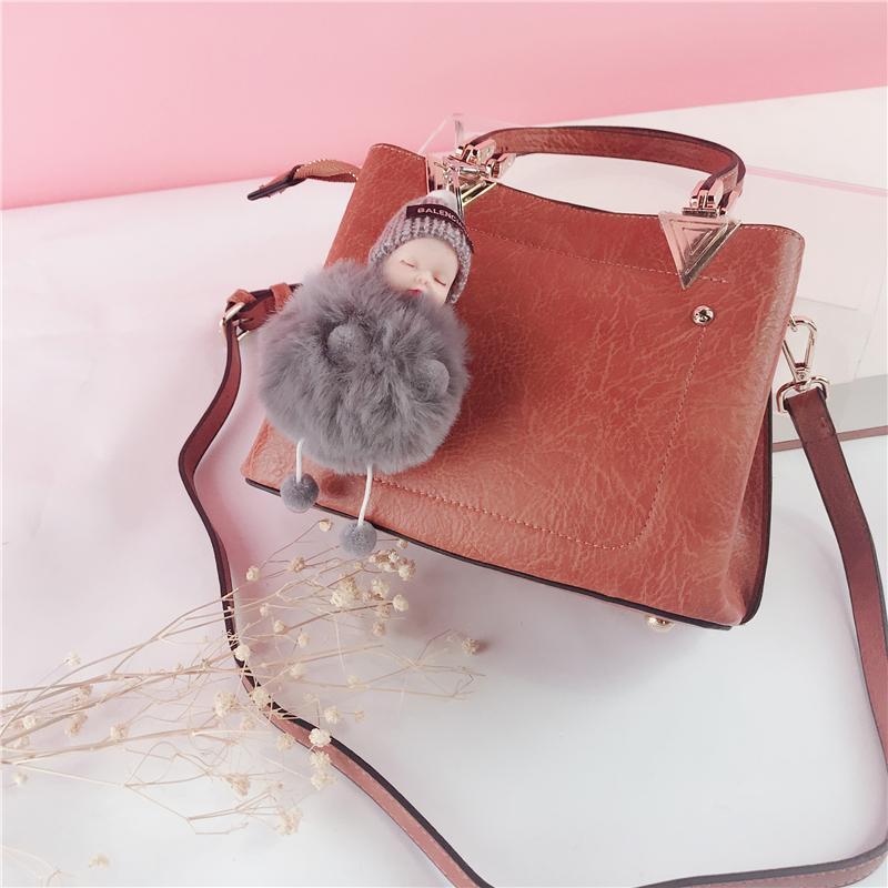 Linda muñeca de felpa de simulación entrecerrada - Imagen 4