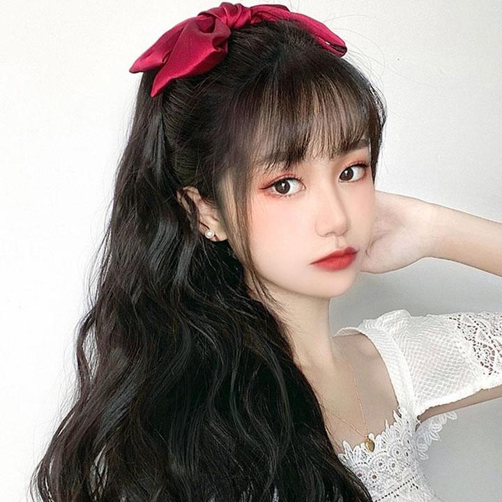 Cola de caballo con clip y lazo - Imagen 3