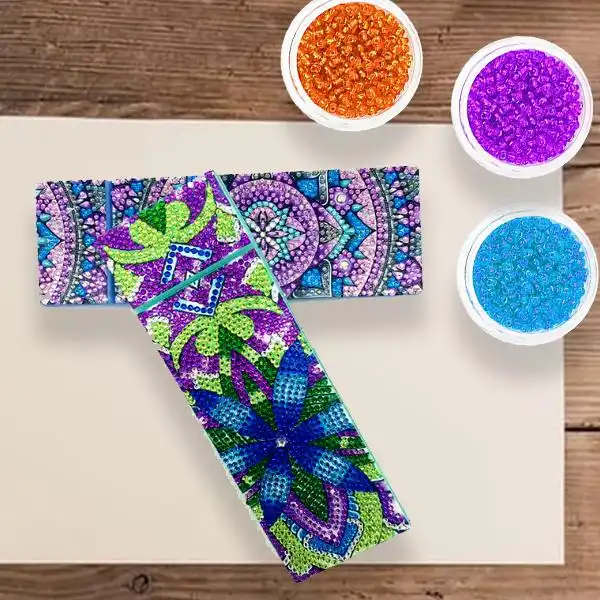 Estuche para lápices con bordado de diamantes DIY - Imagen 3