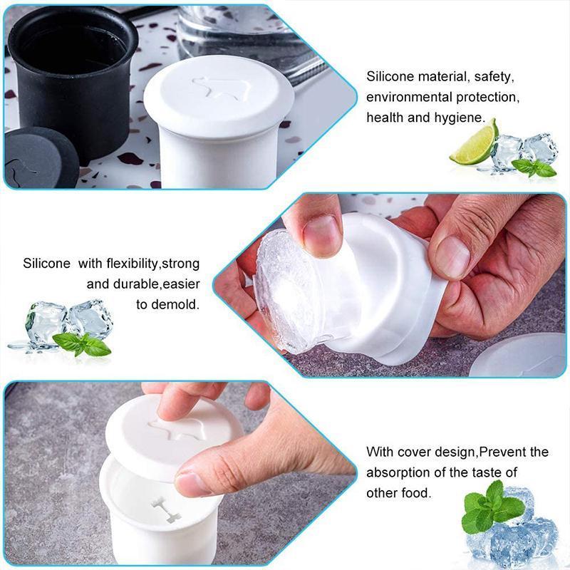 Moldes para cubitos de hielo con forma de oso polar y pingüino - Imagen 4