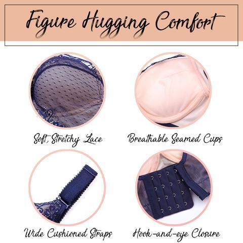 Sujetador de cobertura total de encaje - Imagen 4