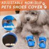 Zapatos antideslizantes ajustables para cubrir mascotas (4 piezas)