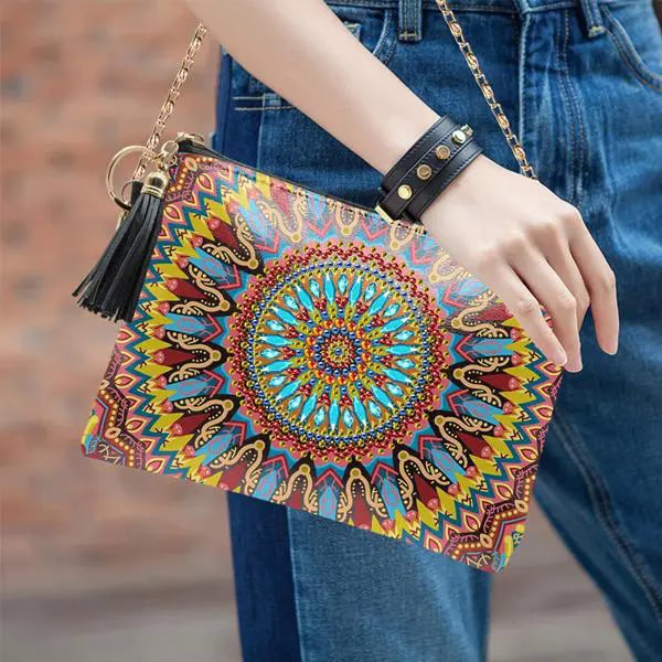 Bolso de mano de diamantes de bricolaje