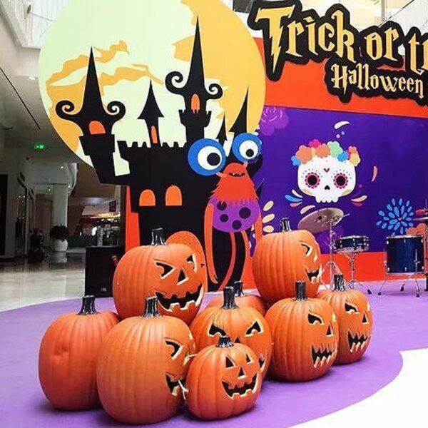 Luz nocturna LED de calabaza de Halloween - Imagen 3