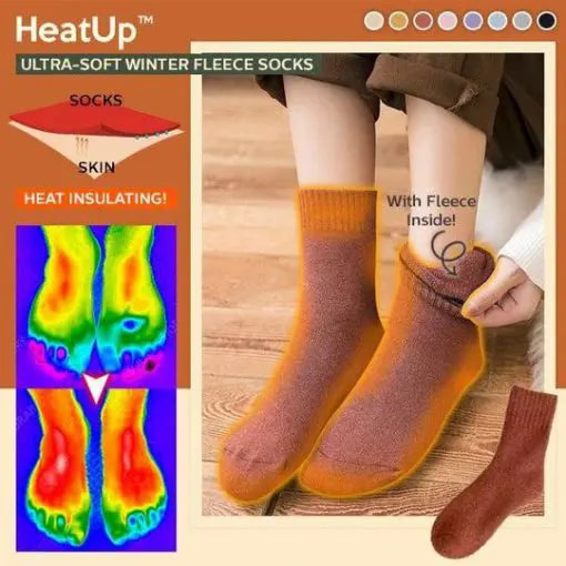 Calcetines de forro polar de invierno ultrasuaves HeatUp