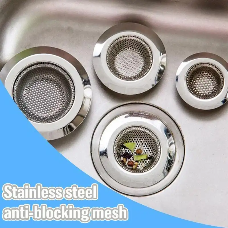 Filtros de fregadero de cocina de acero inoxidable (3 piezas)