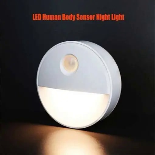 Luz nocturna LED con sensor de cuerpo humano