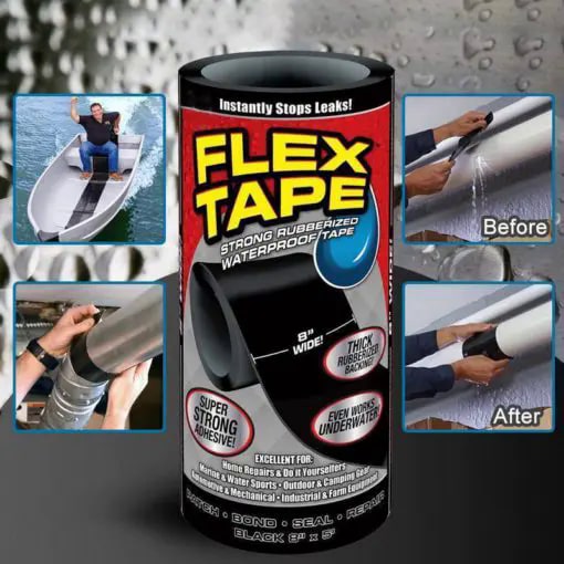 Cinta adhesiva de reparación de caucho impermeable Merryferris