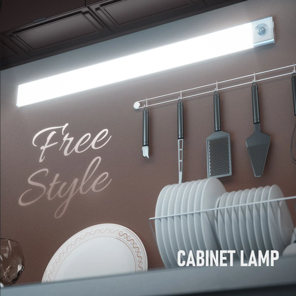 Luces de armario con sensor de movimiento recargables