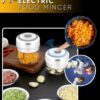Picadora de alimentos eléctrica inalámbrica