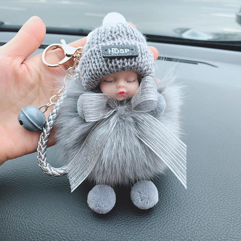 Linda muñeca de felpa de simulación entrecerrada - Imagen 2